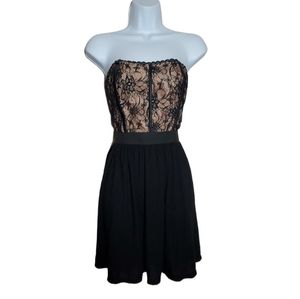 Black Lace Mini Dress